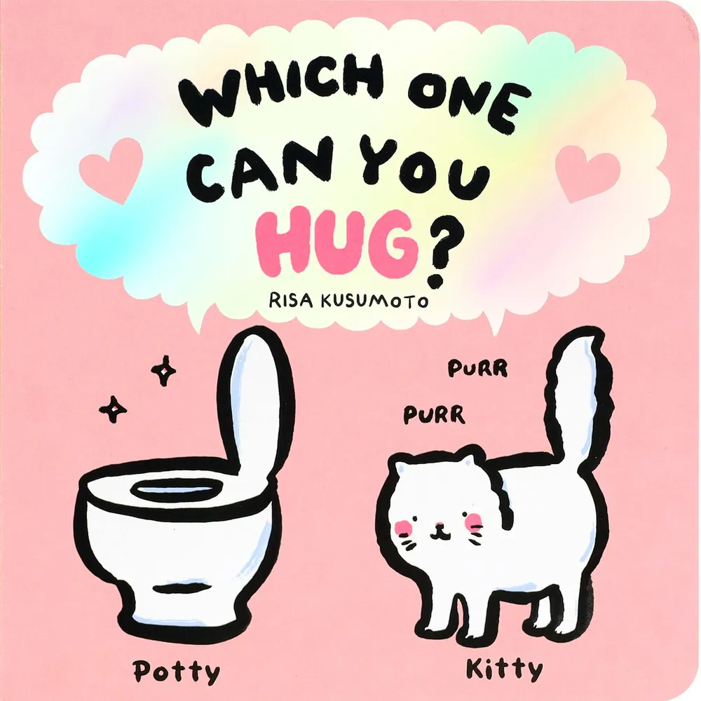 Cover of the board book "Which One Can You Hug?" by Risa Kusumoto